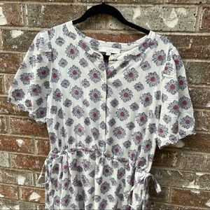 Loft NWOT Tiered Dress Cinch waist